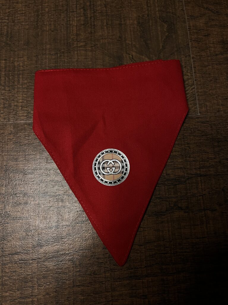 Royal Red Dog Bandana| Size Small