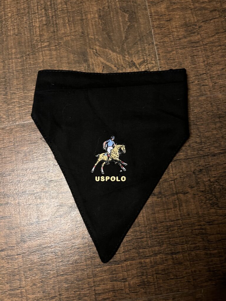 Classic Polo Dog Bandana – Velcro Closure| Size Small