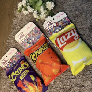 Crunchy Snack Plush Dog Toy – Squeaky Interactive Toy