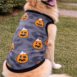 Stretchable Cotton Blend Dog Sando – Halloween Print