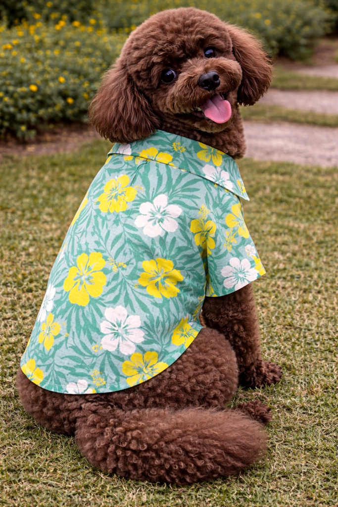 Tropical Breeze Cotton Shirt for Pets 🌿🌼