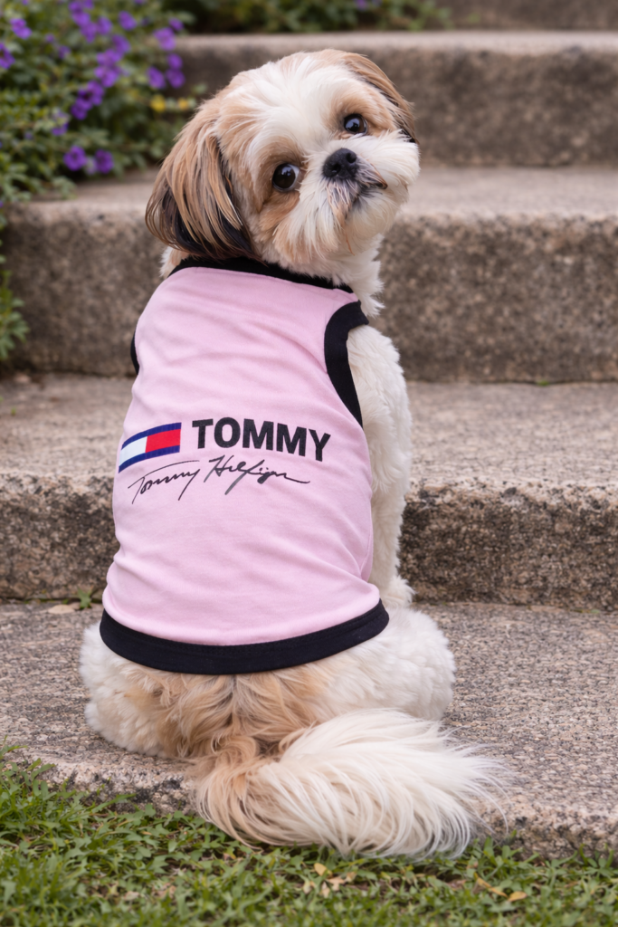 Cotton Dog Sando T-Shirt – Pink