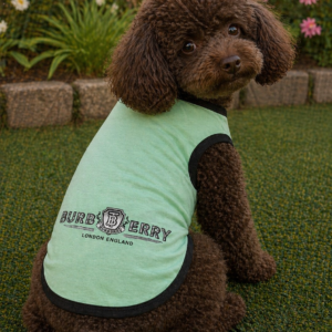 Green Luxury Style Dog T-Shirt – Slip-On Pet Vest