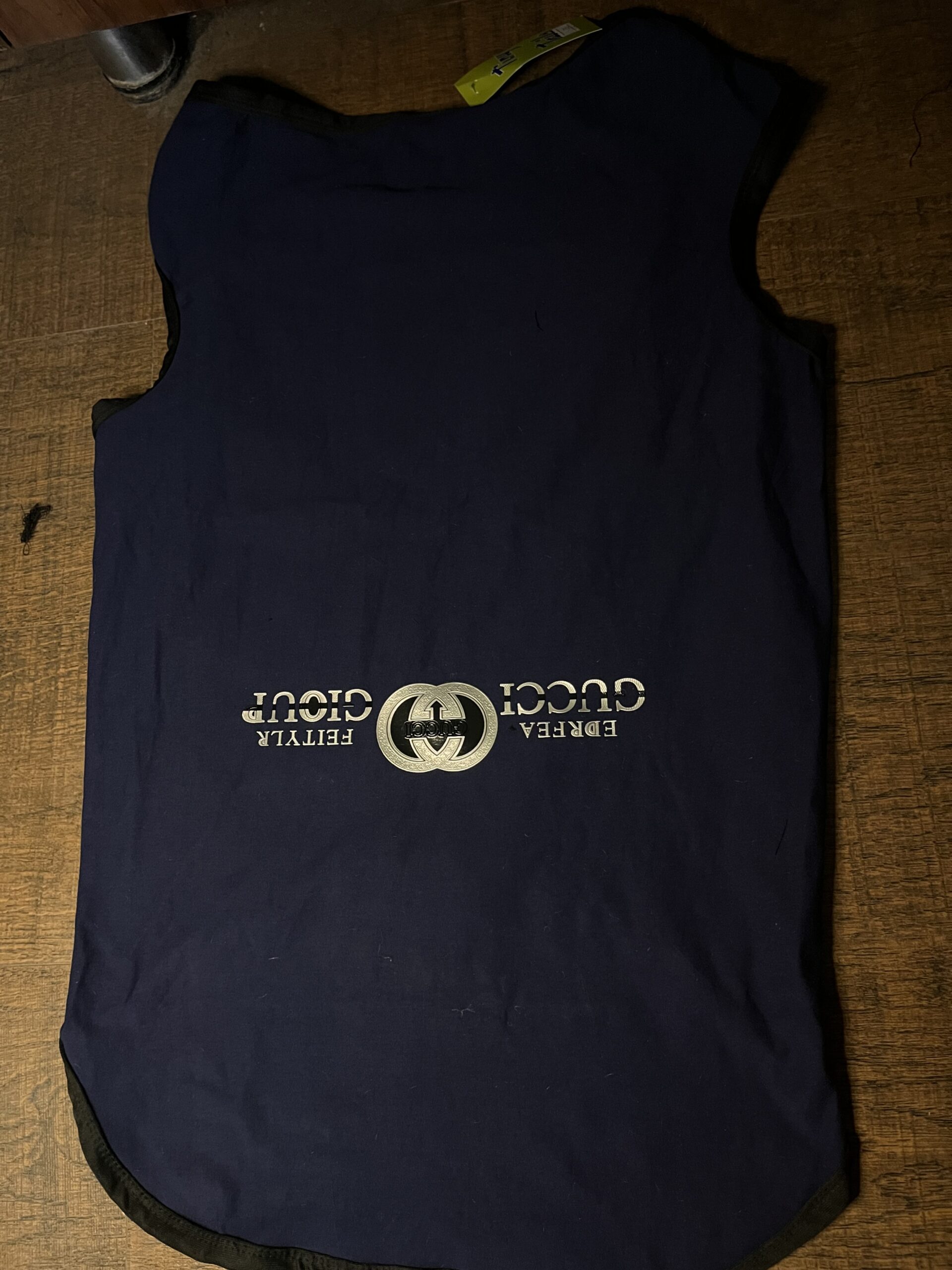Navy Blue Luxury Style Dog T-Shirt – Slip-On Pet Vest - Image 2