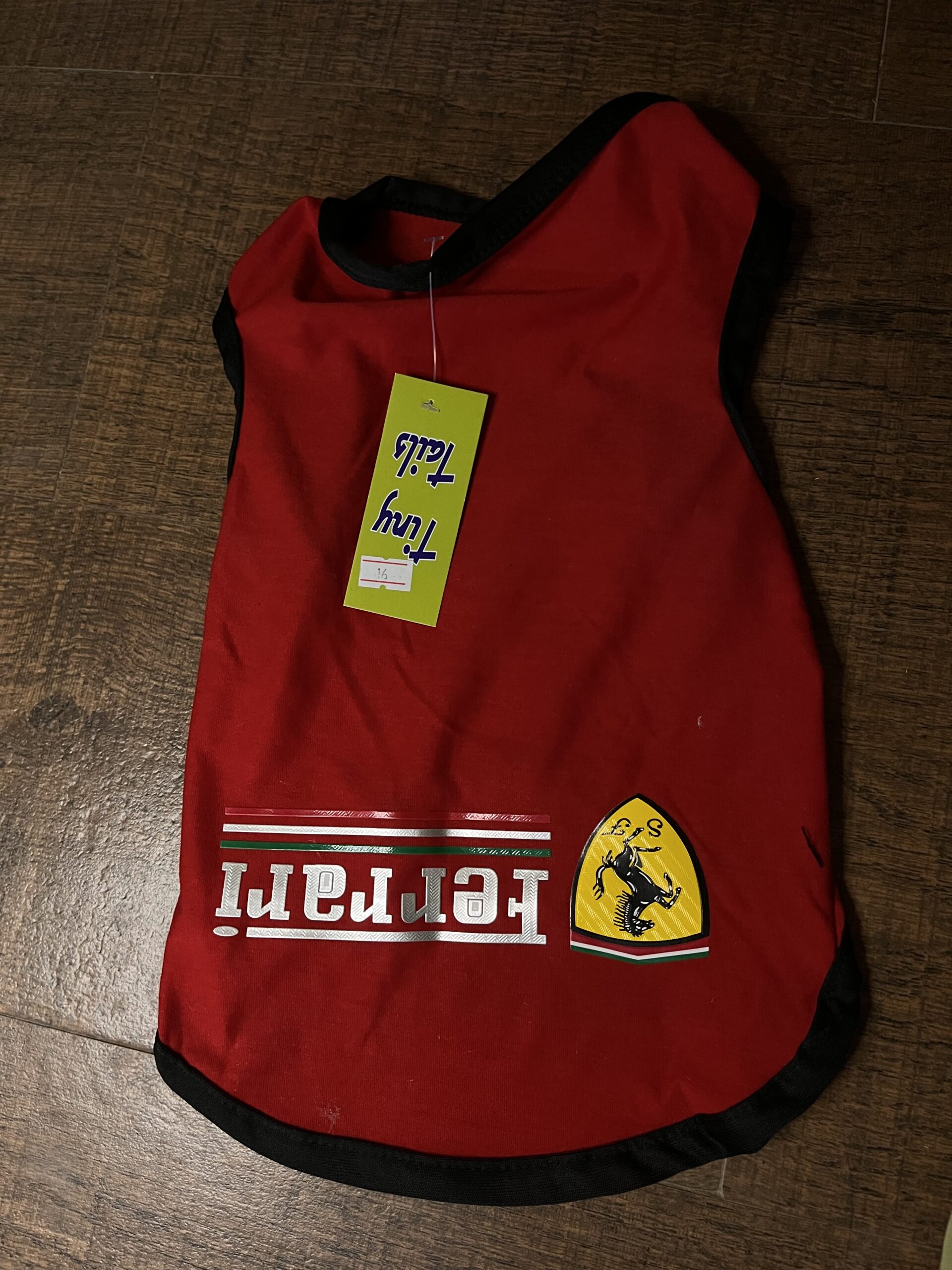 Red Racing Style Dog T-Shirt – Slip-On Pet Vest - Image 2