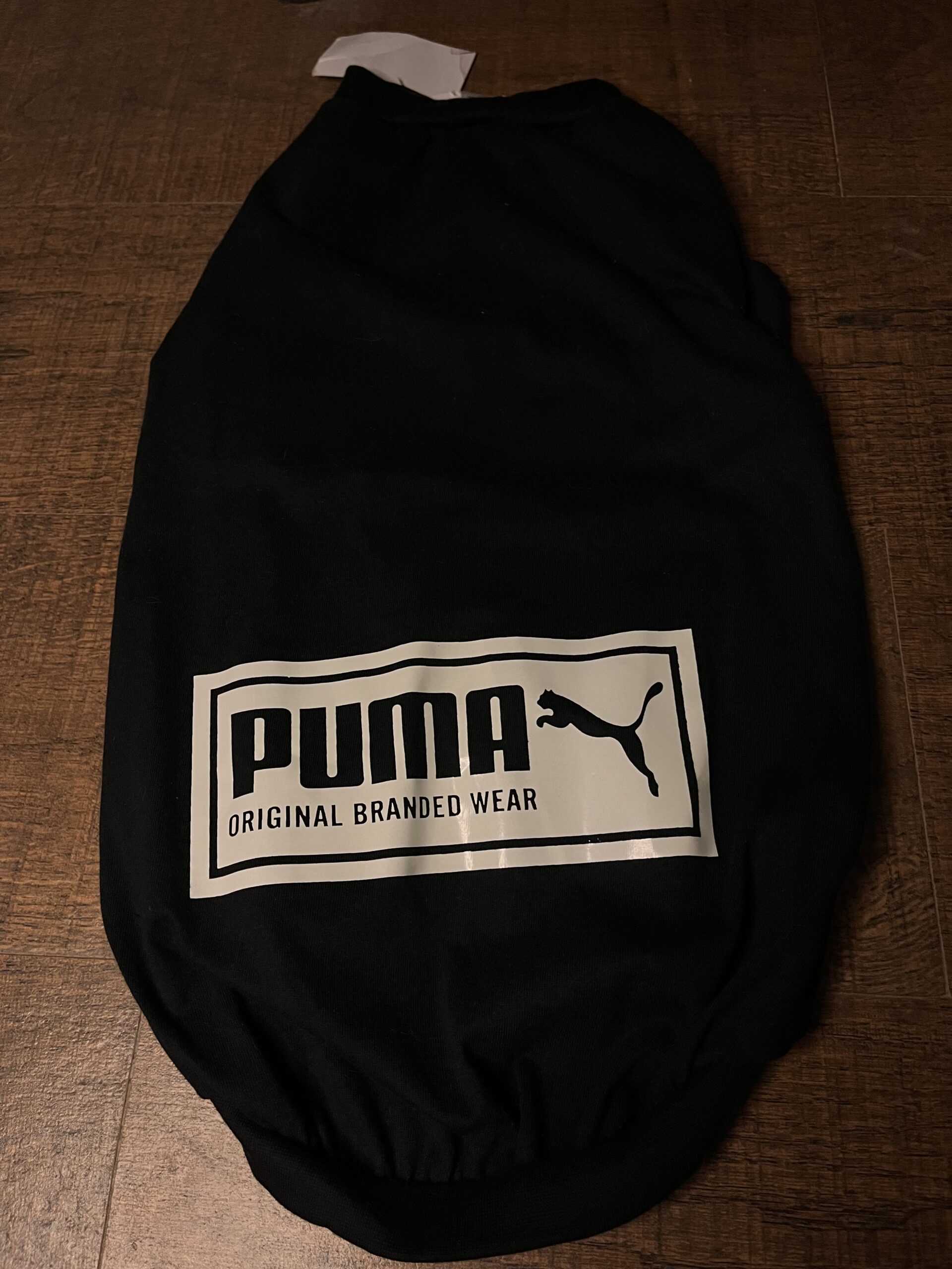 Puma Inspired Black Slip-On Pet Tee 🖤🐾 - Image 2