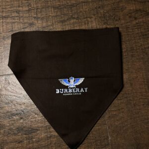 Burberay Velcro Dog Bandana – Size Medium (Olive Green)