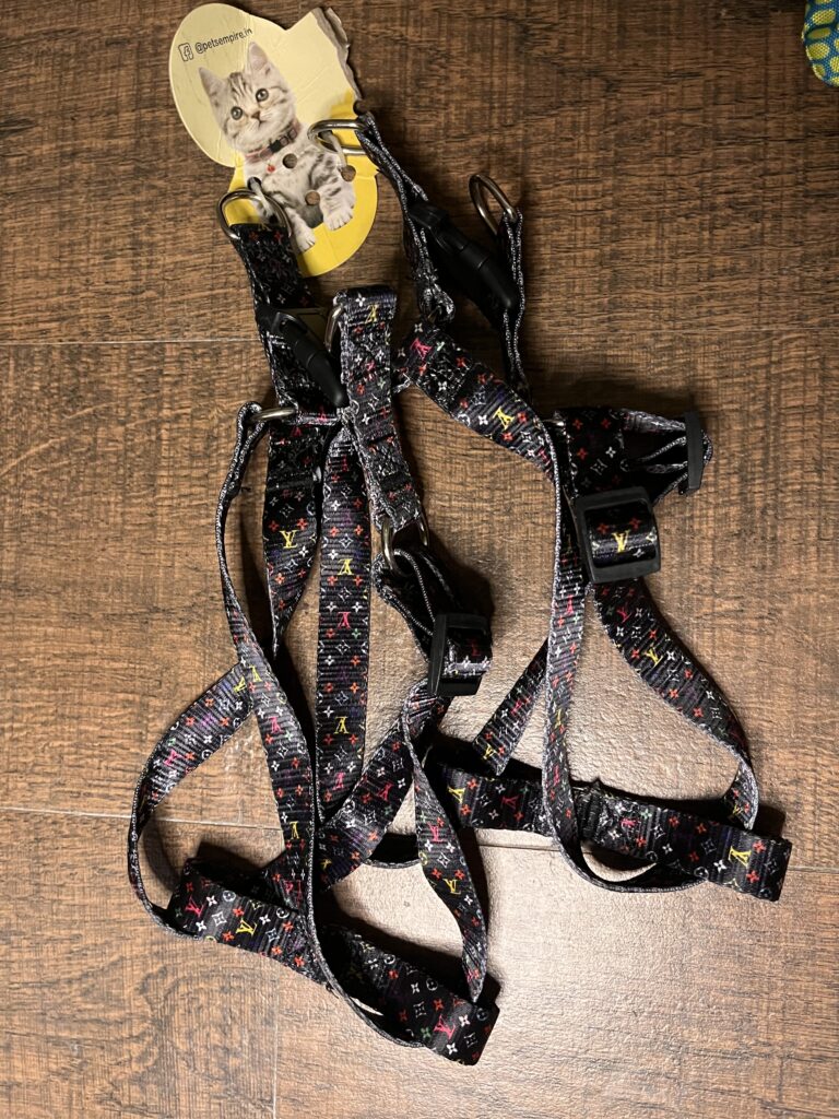 Adjustable Dog Harness with Leash – Size S (Small Breeds)