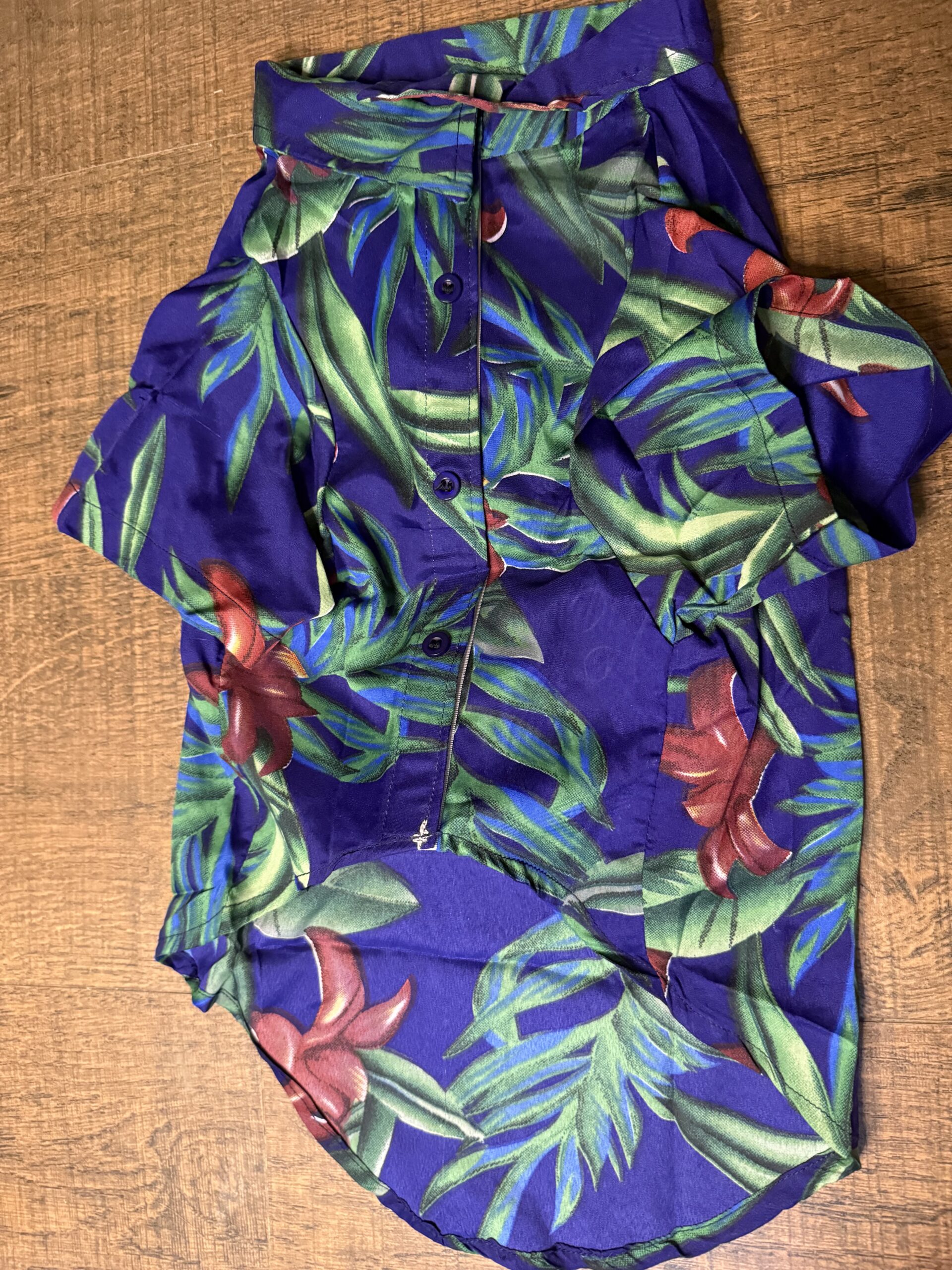 Tropical Print Dog Shirt – Lightweight Summer Wear - Image 3