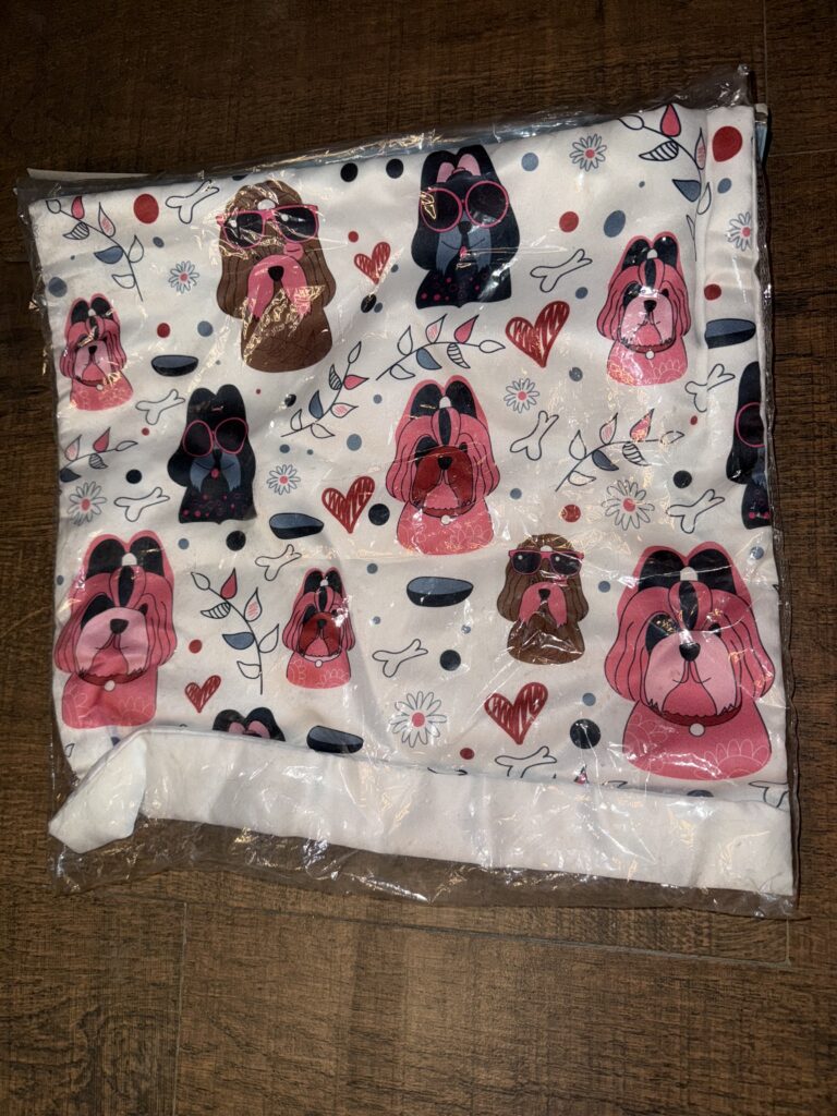 Cute Dog Print Cushion Cover
