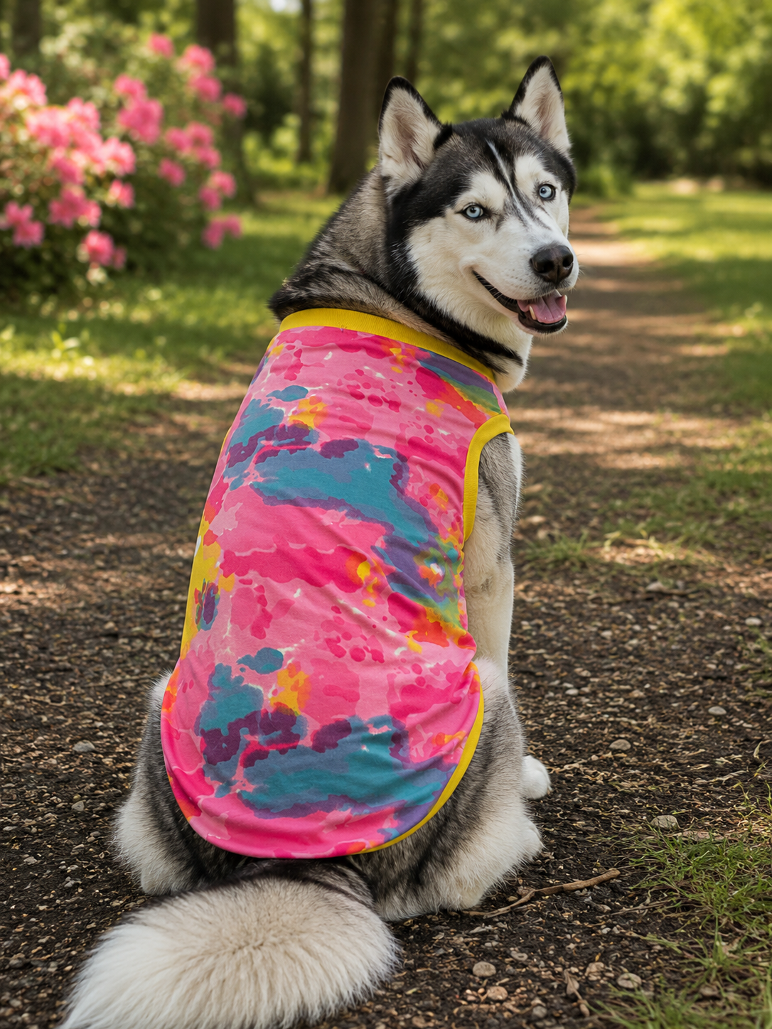 Color Splash Dog T-Shirt – Slip-On Pet Vest