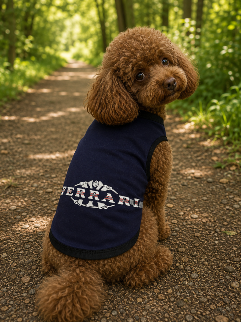 Classic Navy Dog Tank Tee – Soft Slip-On Everyday Wear