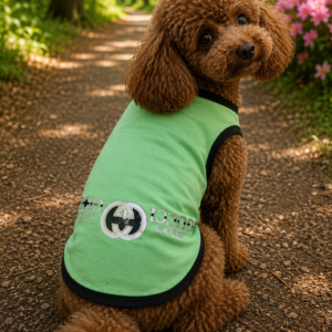 Mint Green Designer Dog Vest – Lightweight Slip-On Wear