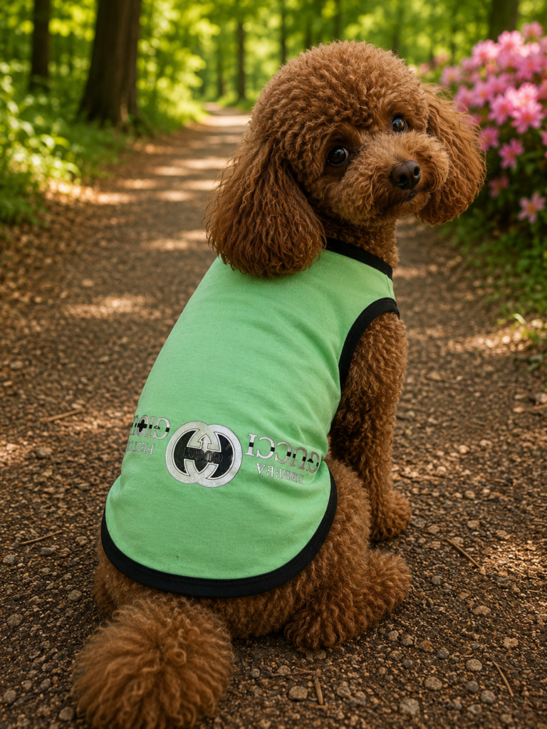 Mint Green Designer Dog Vest – Lightweight Slip-On Wear
