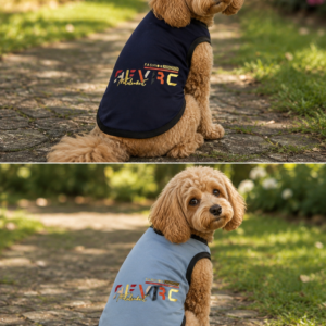 Sporty Printed Dog Sando – Slip-On Pet Vest (2 Colors)