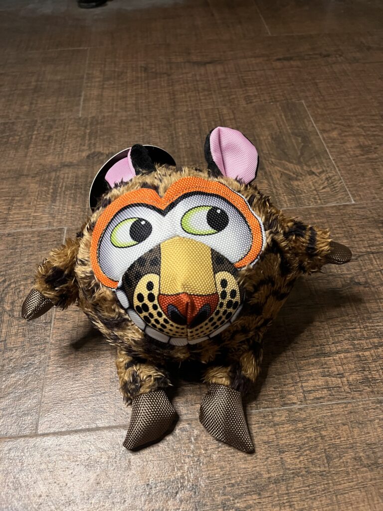 Wild Cat Plush Squeaky Dog Toy – Interactive Pet Toy