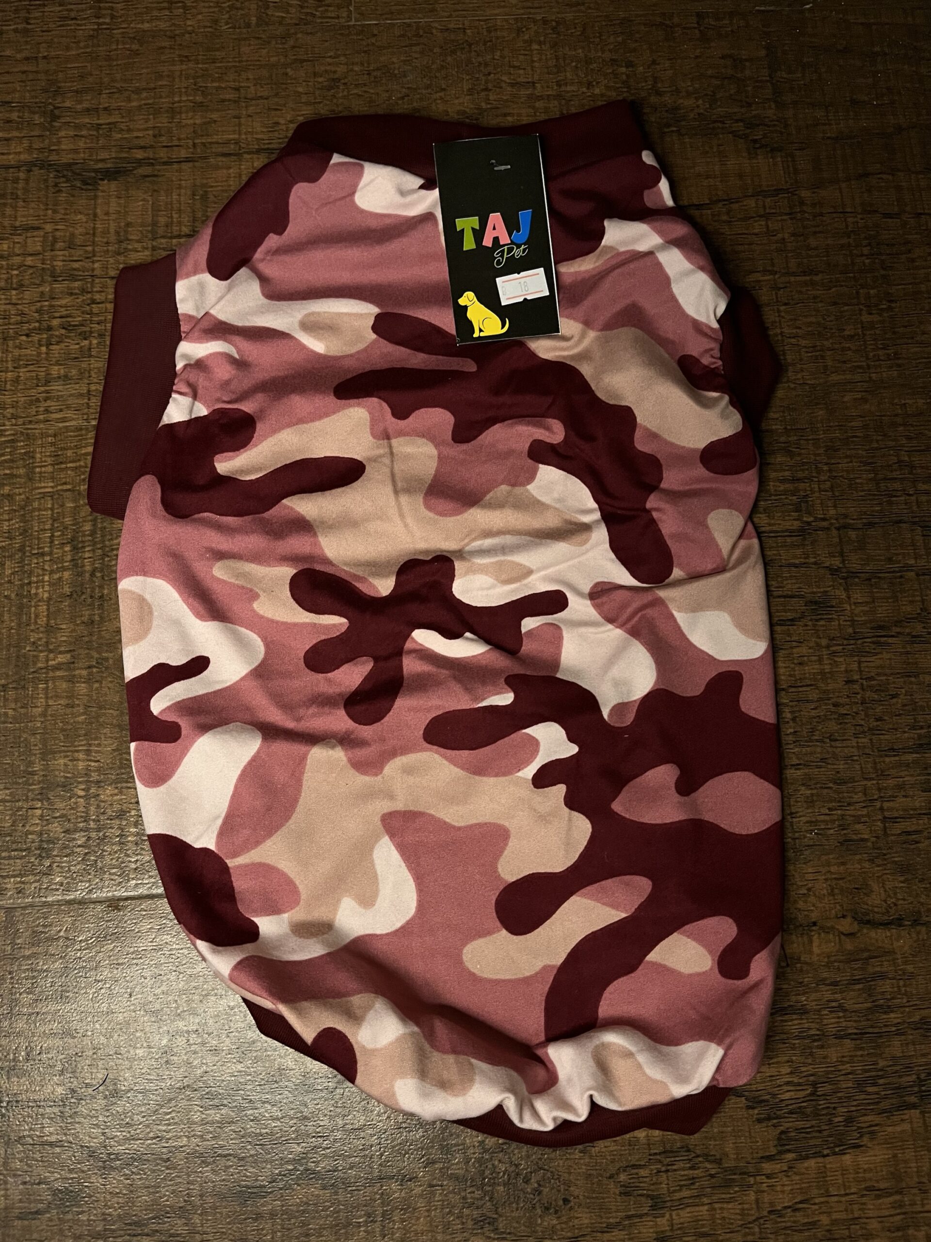 Maroon Camo Dog Tee - Image 2