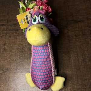Funny Duck Plush Dog Toy – Squeaky Interactive Chew Toy