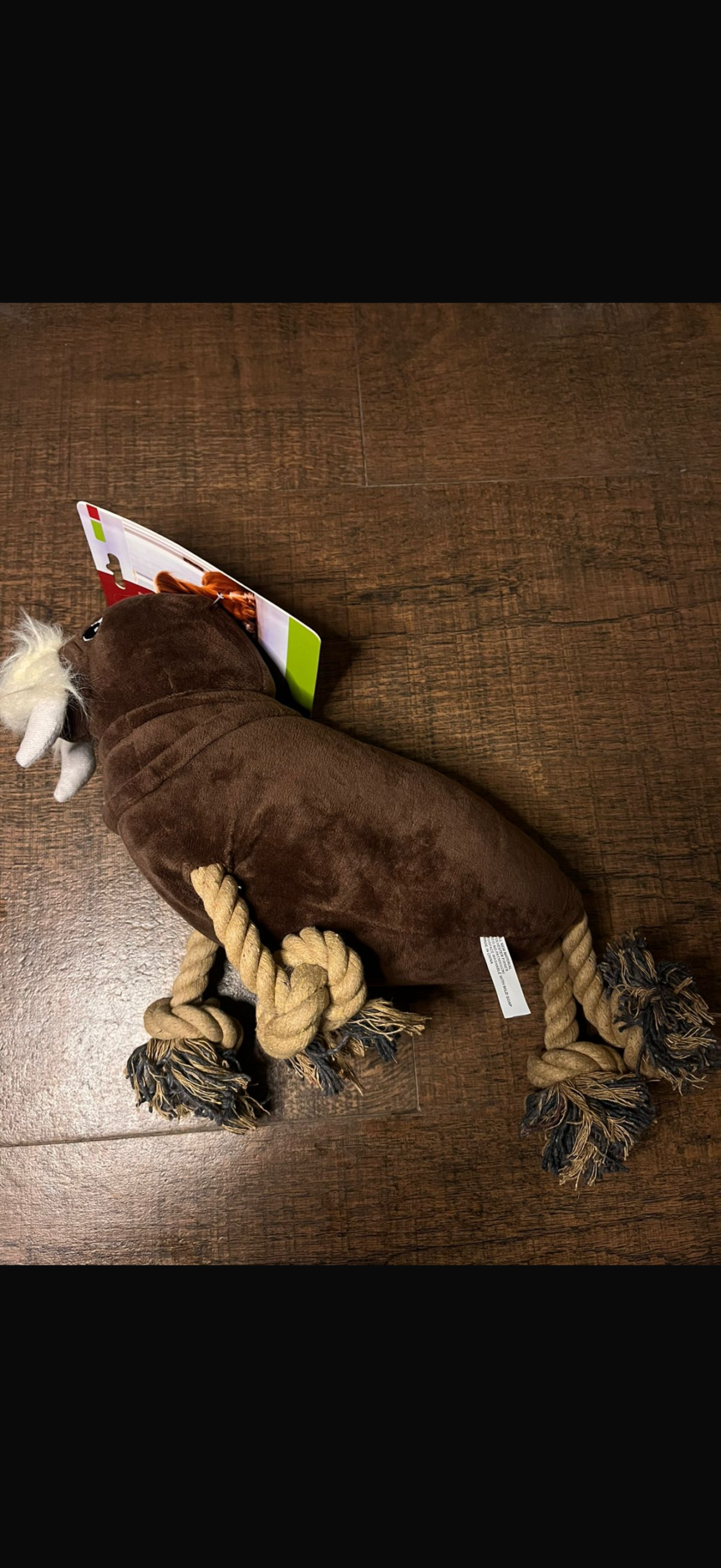 Walrus Rope Plush Dog Toy – Interactive Chew & Tug Toy for Dogs - Image 3