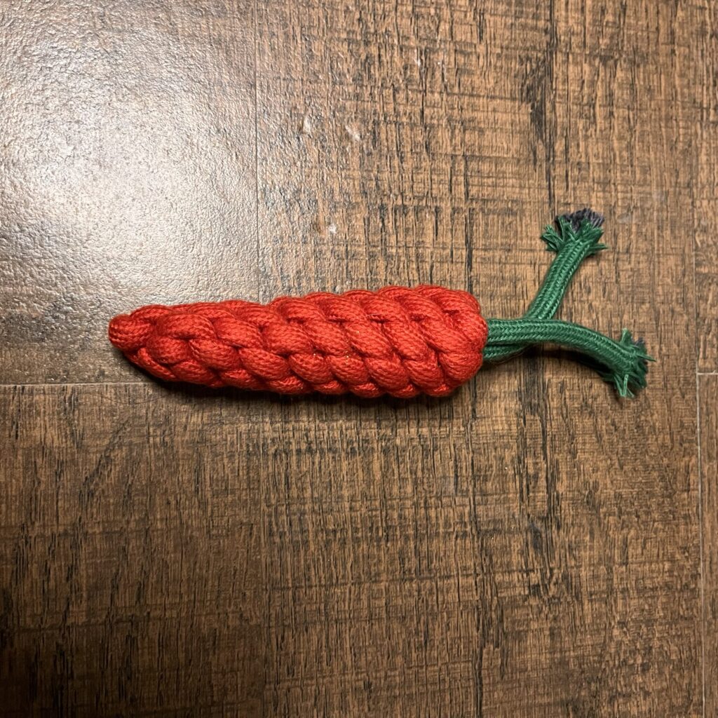 Carrot-Shaped Rope Chew Toy 🥕🐶