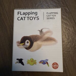 Interactive Flapping Sparrow Cat Toy with Motion Sensor & Catnip