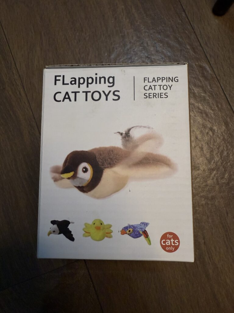 Interactive Flapping Sparrow Cat Toy with Motion Sensor & Catnip