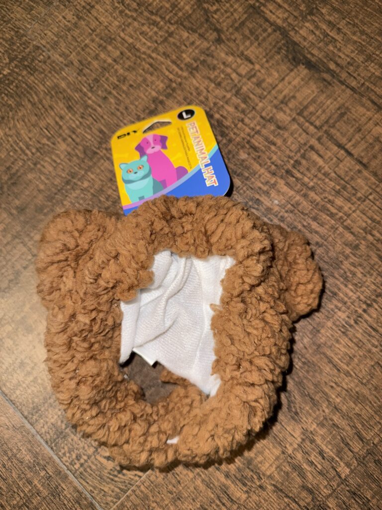 Plush Teddy Fleece Pet Winter Hat with Bear Ears