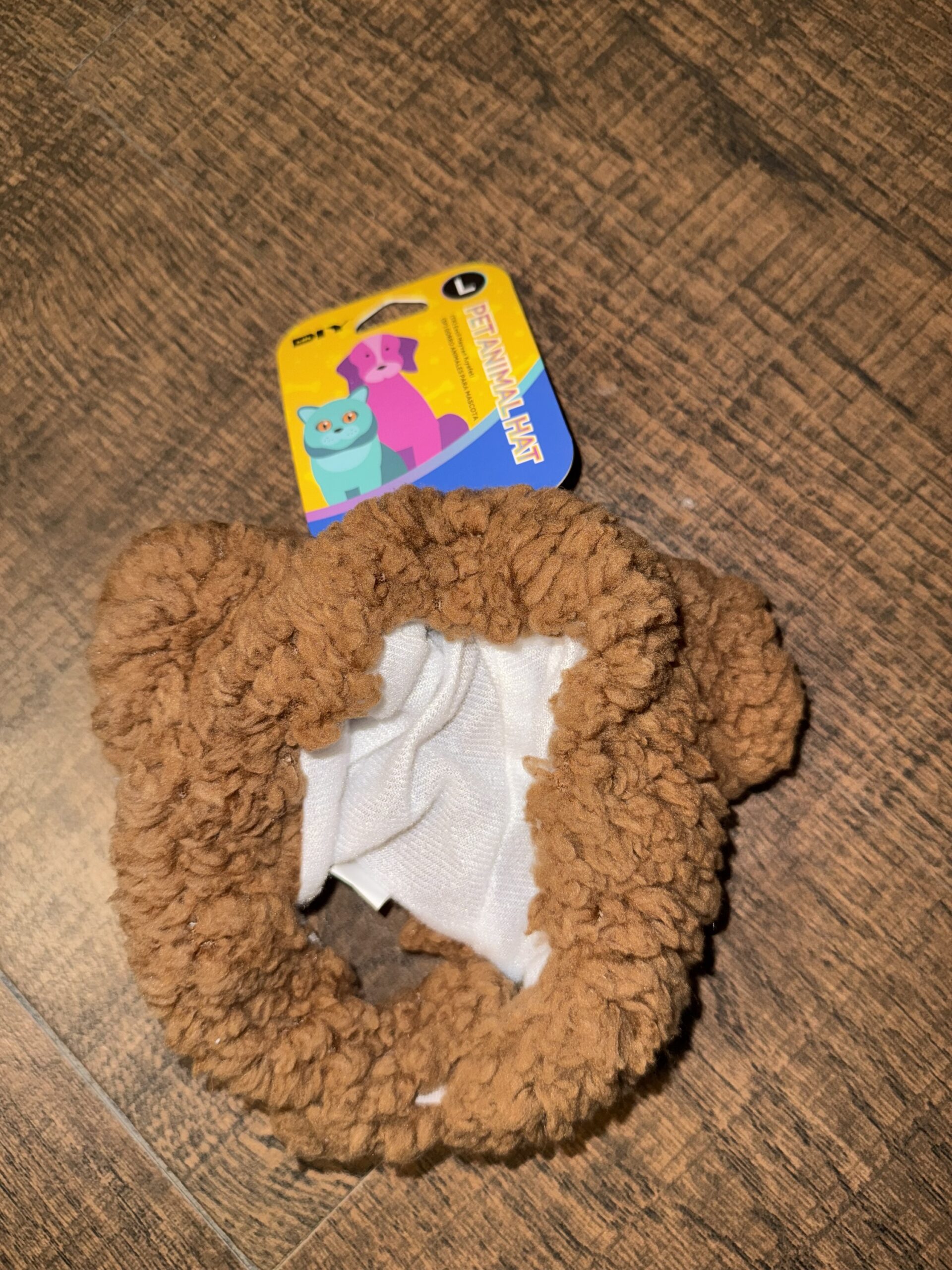 Plush Teddy Fleece Pet Winter Hat with Bear Ears