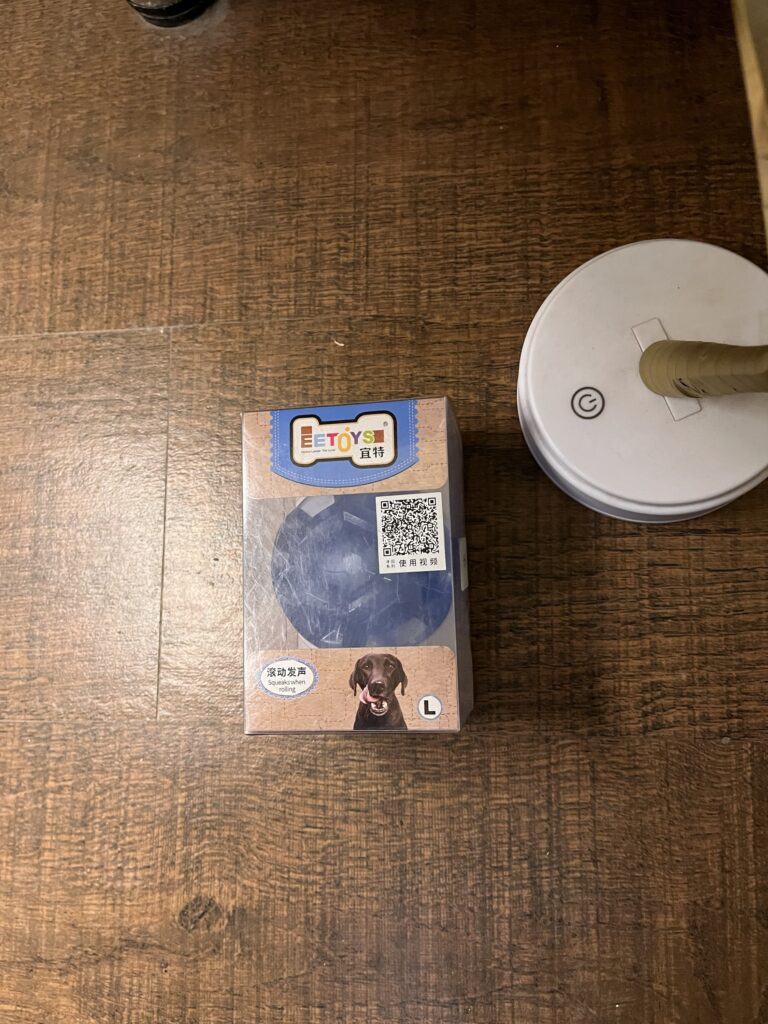 Interactive Squeaky Dog Ball Toy – Large Size (Blue)