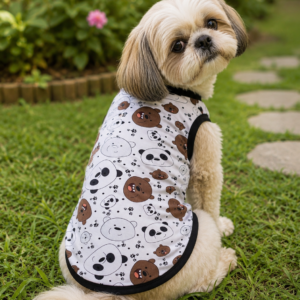 Cute Cartoon Bear Sleeveless Dog Tee