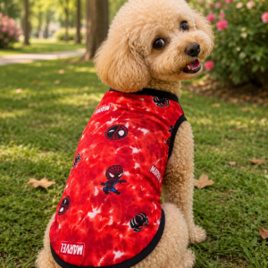 Marvel Spider-Man Dog T-Shirt – Red Superhero Pet Vest