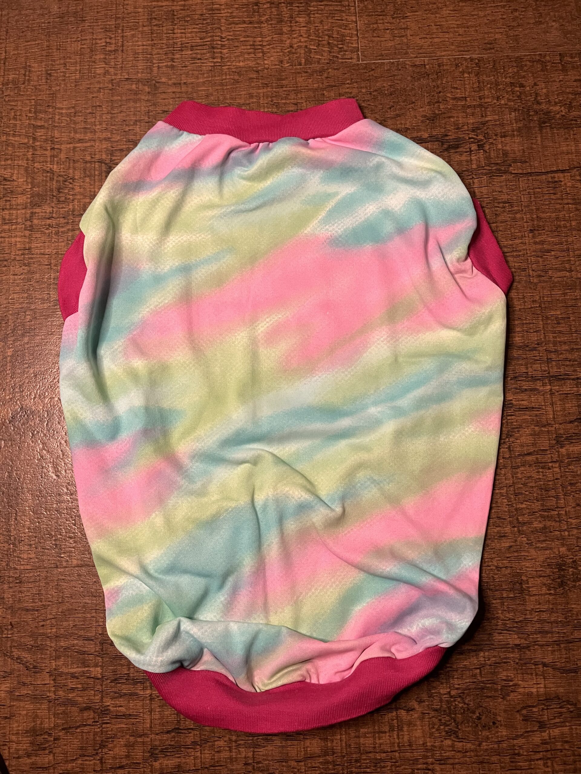 Pastel Tie-Dye Dog T-Shirt – Soft Sleeveless Pet Vest - Image 2