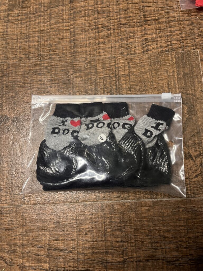 Anti-Slip Waterproof Pet Socks | Paw Protection Boots for Dogs (XL) – Pack of 4