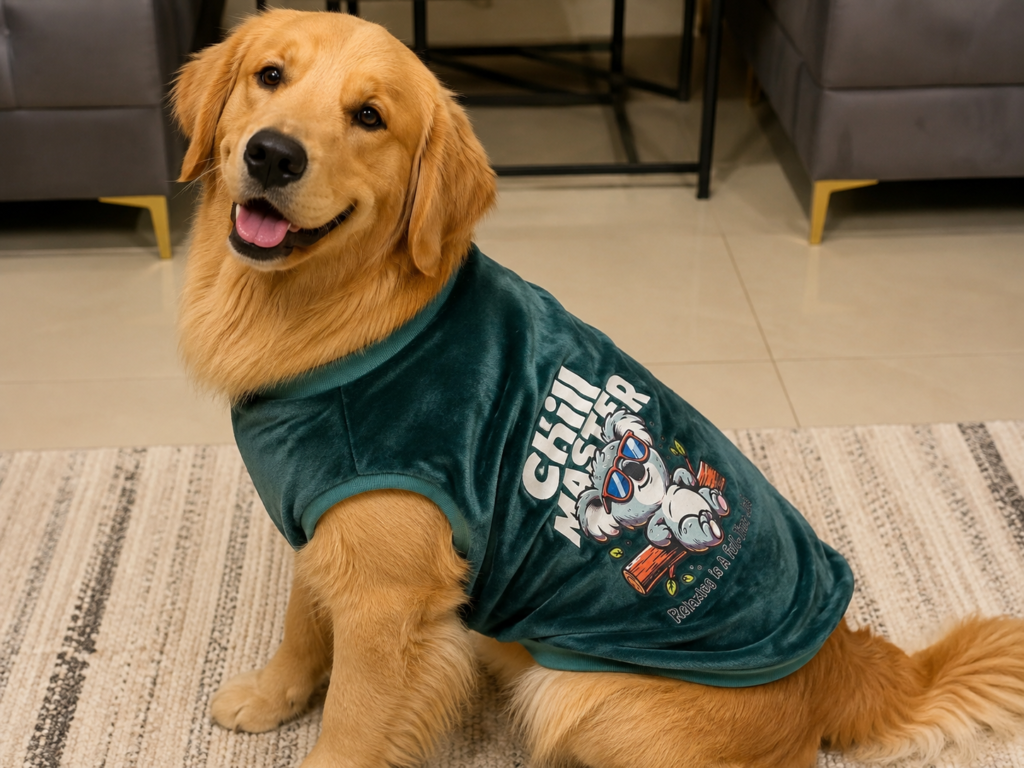 Chill Master Velvet Sleeveless Dog Fur Tee