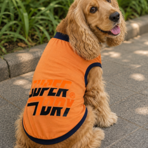 Orange Sporty Dog Tee
