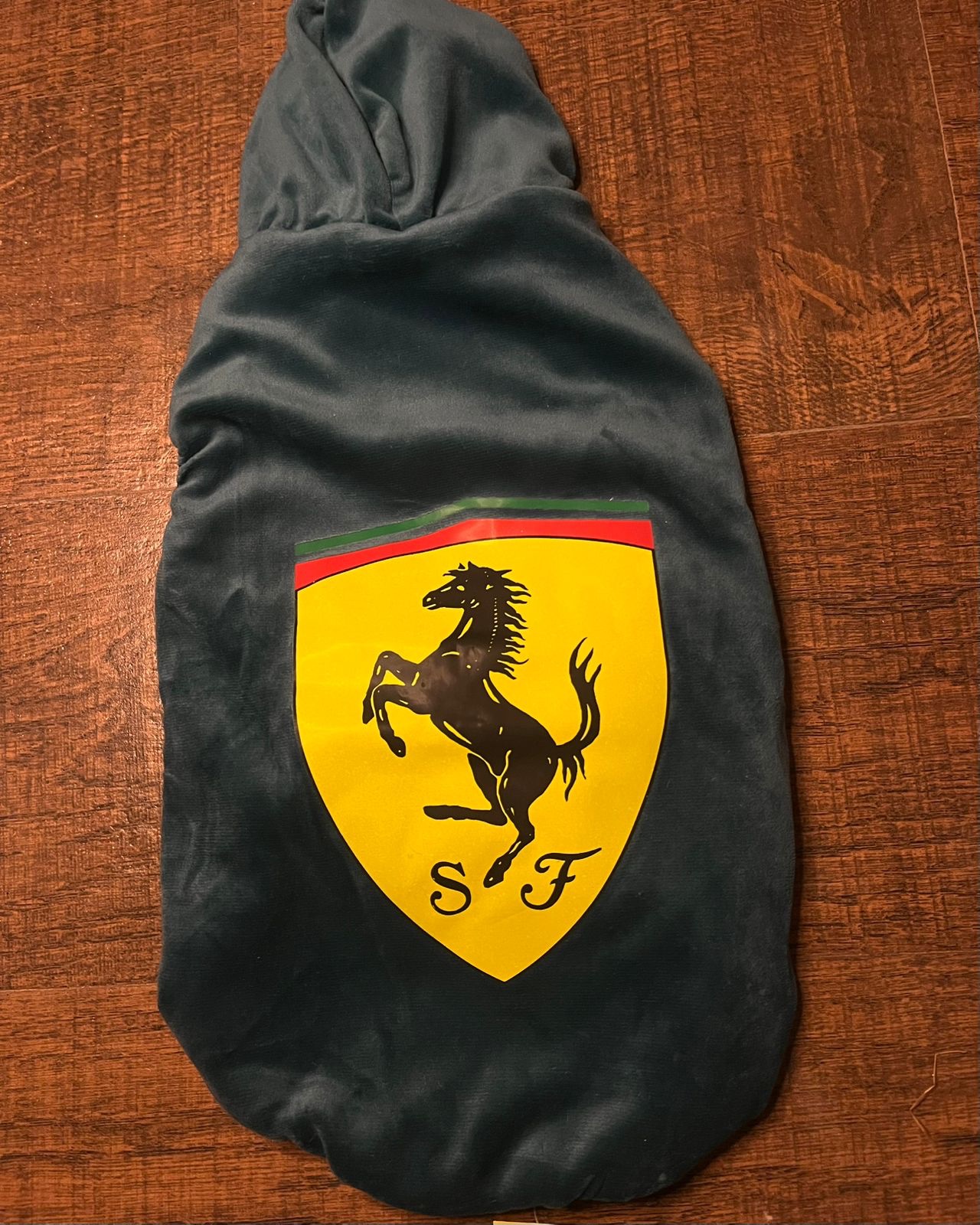 Ferrari Sleeveless Fur Dog Hoodie – Premium Winter Pet Hoodie - Image 2