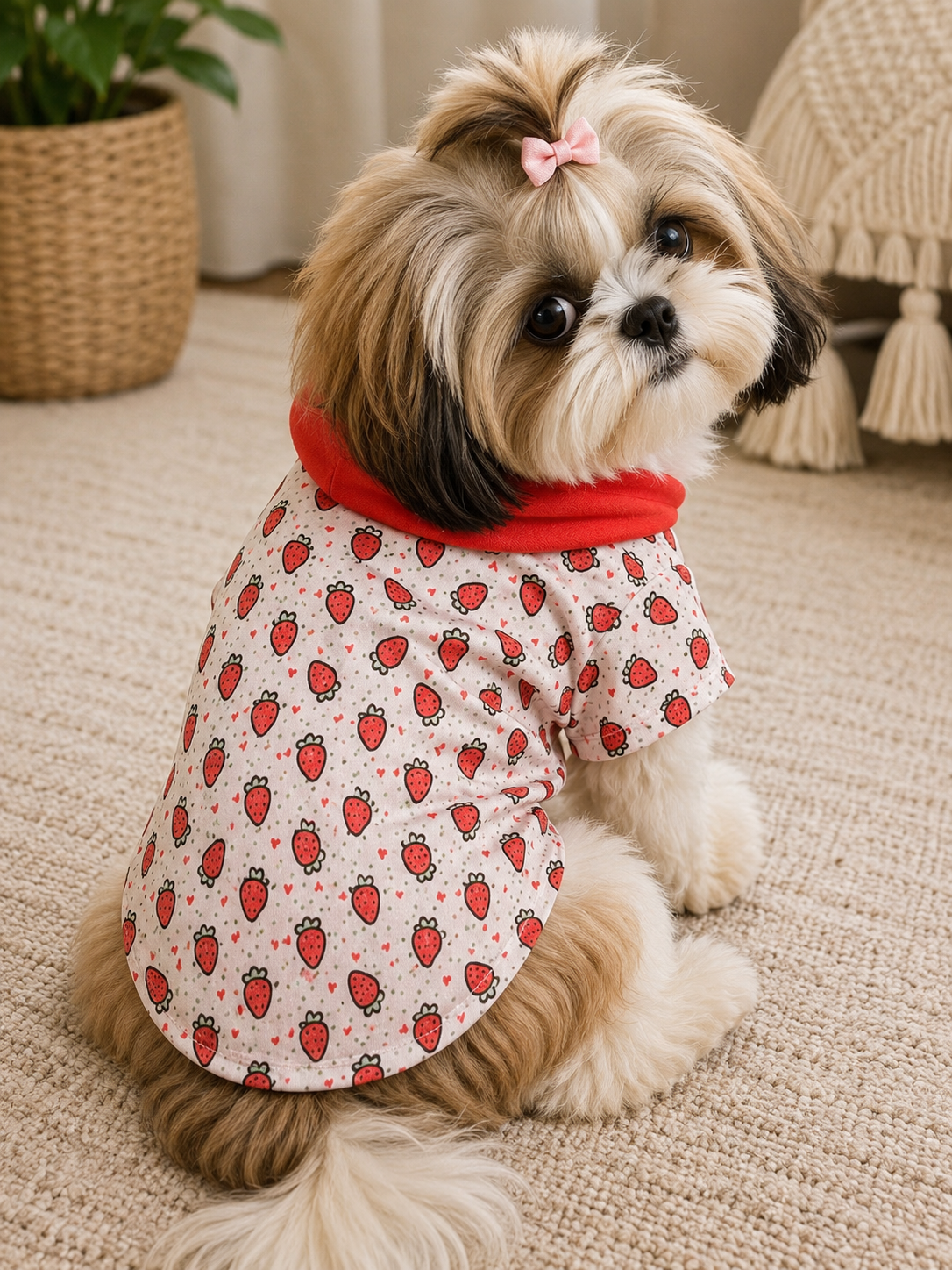 Strawberry Bow Summer Tee ππ