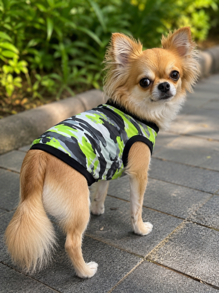 Neon Camo Dog Tee