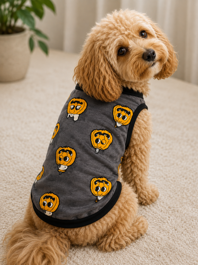 🎃 Pumpkin Print Dog Sweatshirt