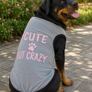 Cute But Crazy  Dog Tee