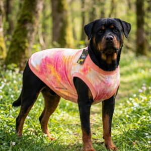 Pink & Orange Tie-Dye Dog Sweatshirt