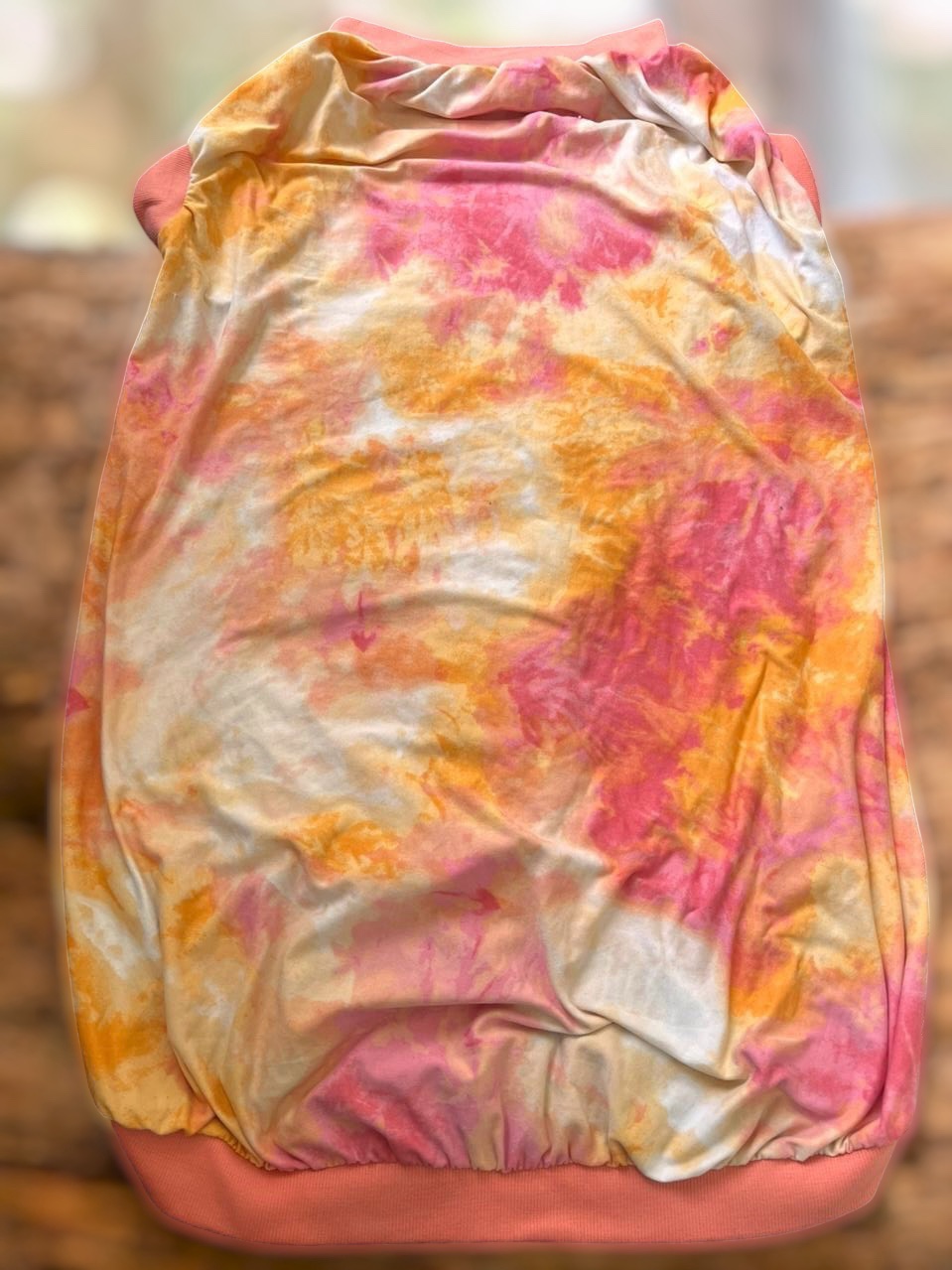 Pink & Orange Tie-Dye Dog Tee - Image 2