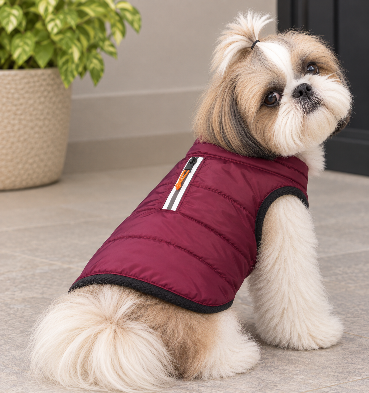 Fleece-Lined Reflective Winter Jacket