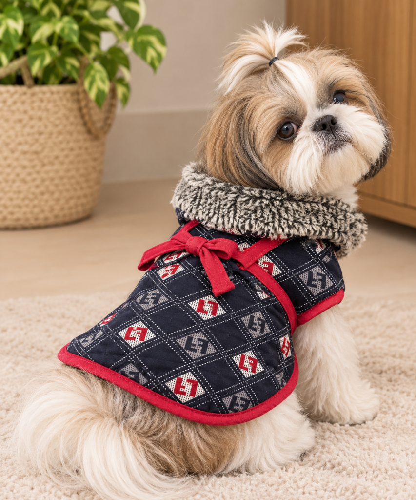 Fendi Print Fleece Fur Coat