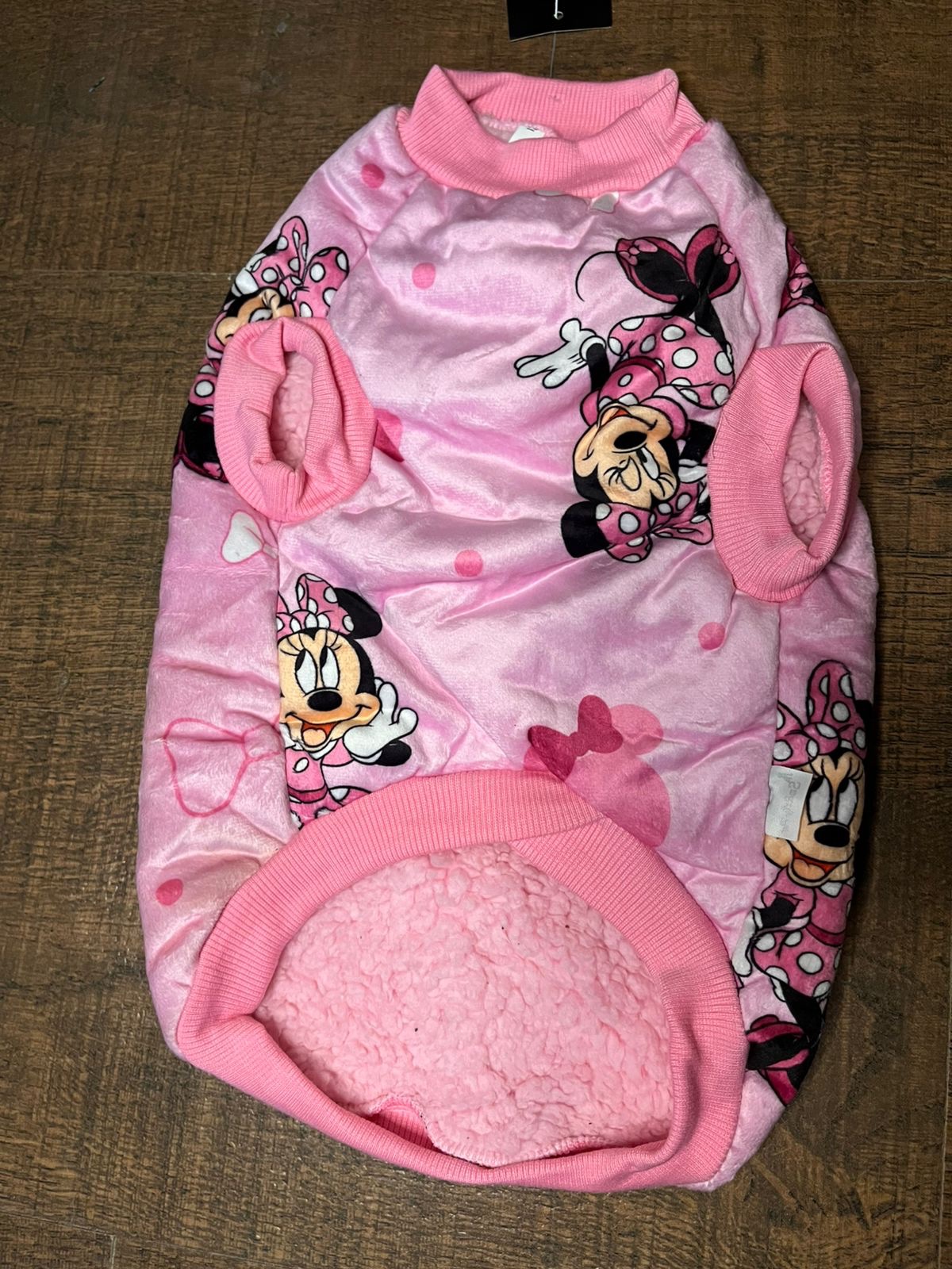 Minnie Print Winter Velvet Tee
