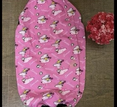 Pink Snoopy Print Winter Tee - Image 2