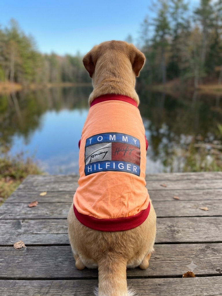 Tommy Hilfiger Inspired Orange Pet Tee