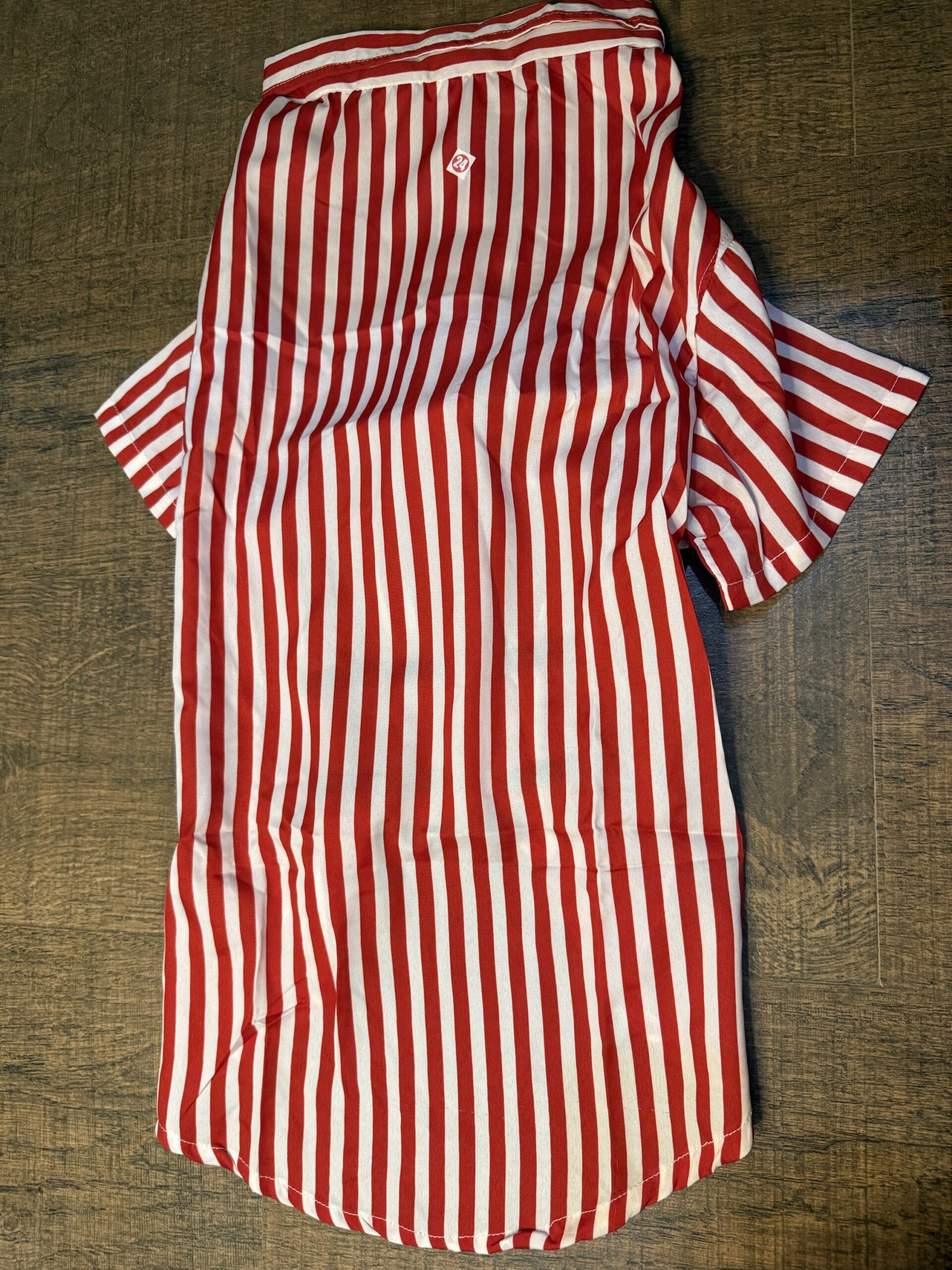 ❤️ Red & White Striped Dog Shirt - Image 3