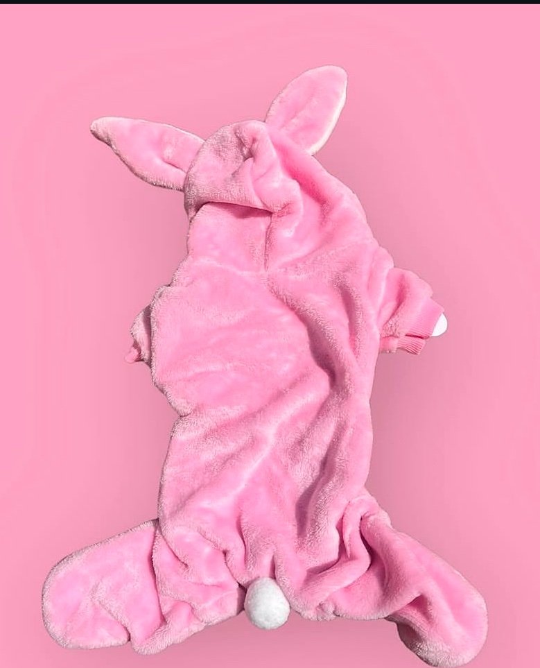 🐰 Pink Bunny Fleece Jumper - Image 3