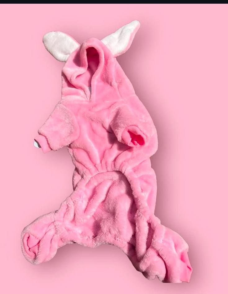 🐰 Pink Bunny Fleece Jumper - Image 2